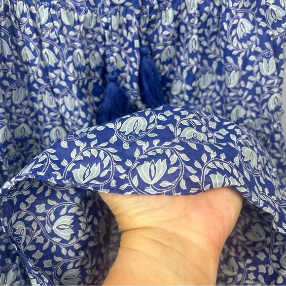 Zara Balloon Sleeve Fit N Flare Dress Skater Floral Shirred Blogger Favorite L - Picture 12 of 16